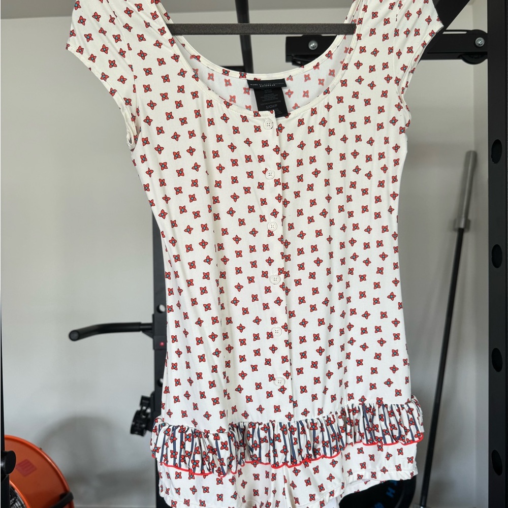 Marc Jacobs White and Red Swim Coverup